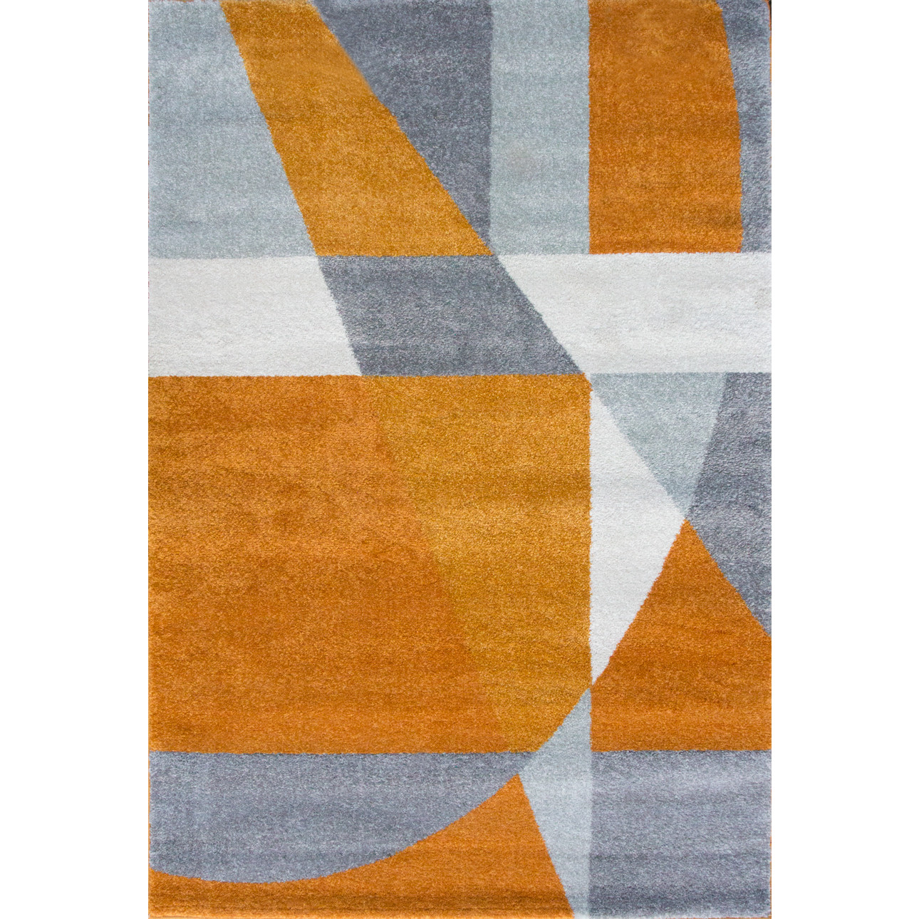 Modern On-trend Terracotta & Grey Geometric Abstract Rug - Rio Modern On-trend Terracotta & Grey Geometric Abstract Rug - Rio