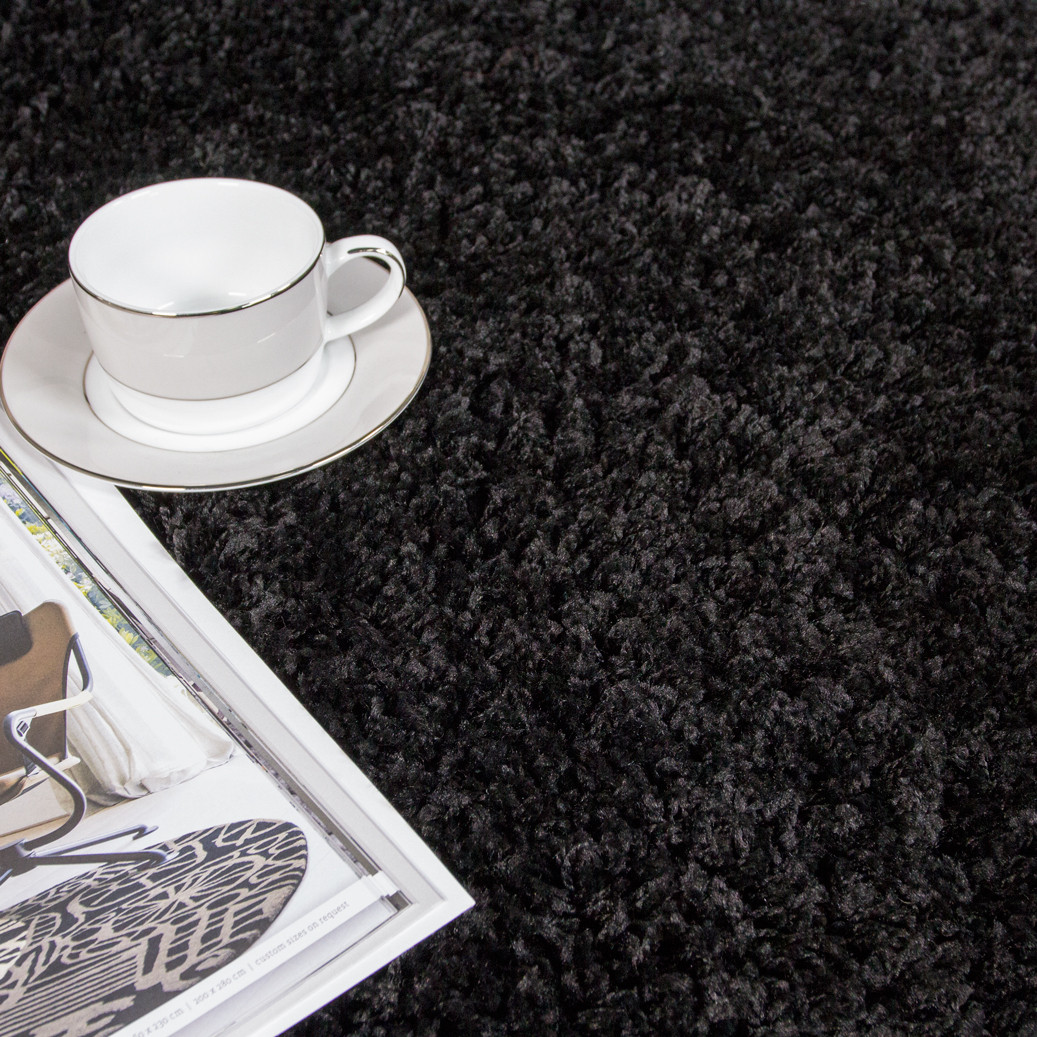 ontario-black-above-pile_1 Dark Black Soft Shaggy Rug