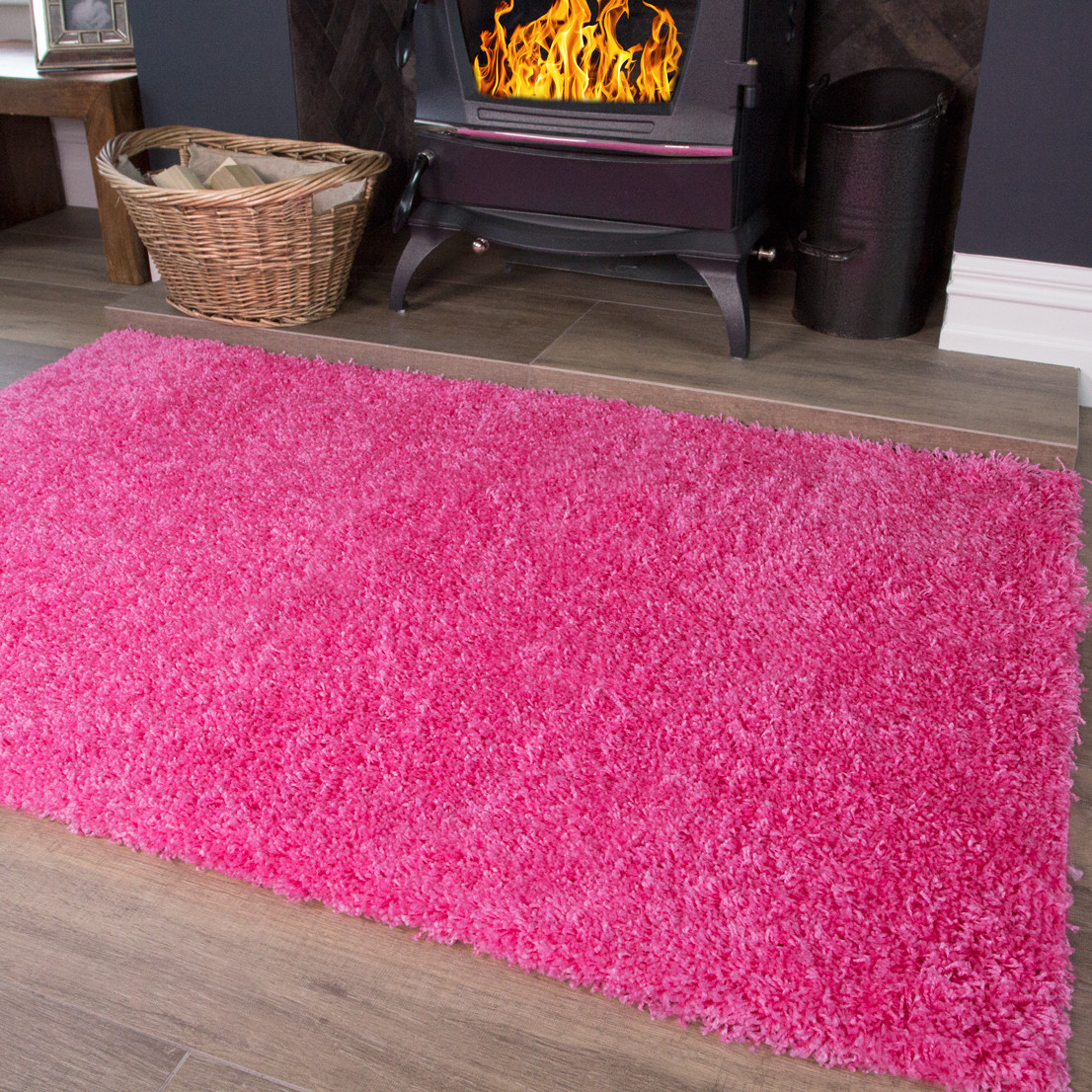 Vancouver Range - Barbie Pink Soft Shaggy Rug Vancouver Range - Barbie Pink Soft Shaggy Rug