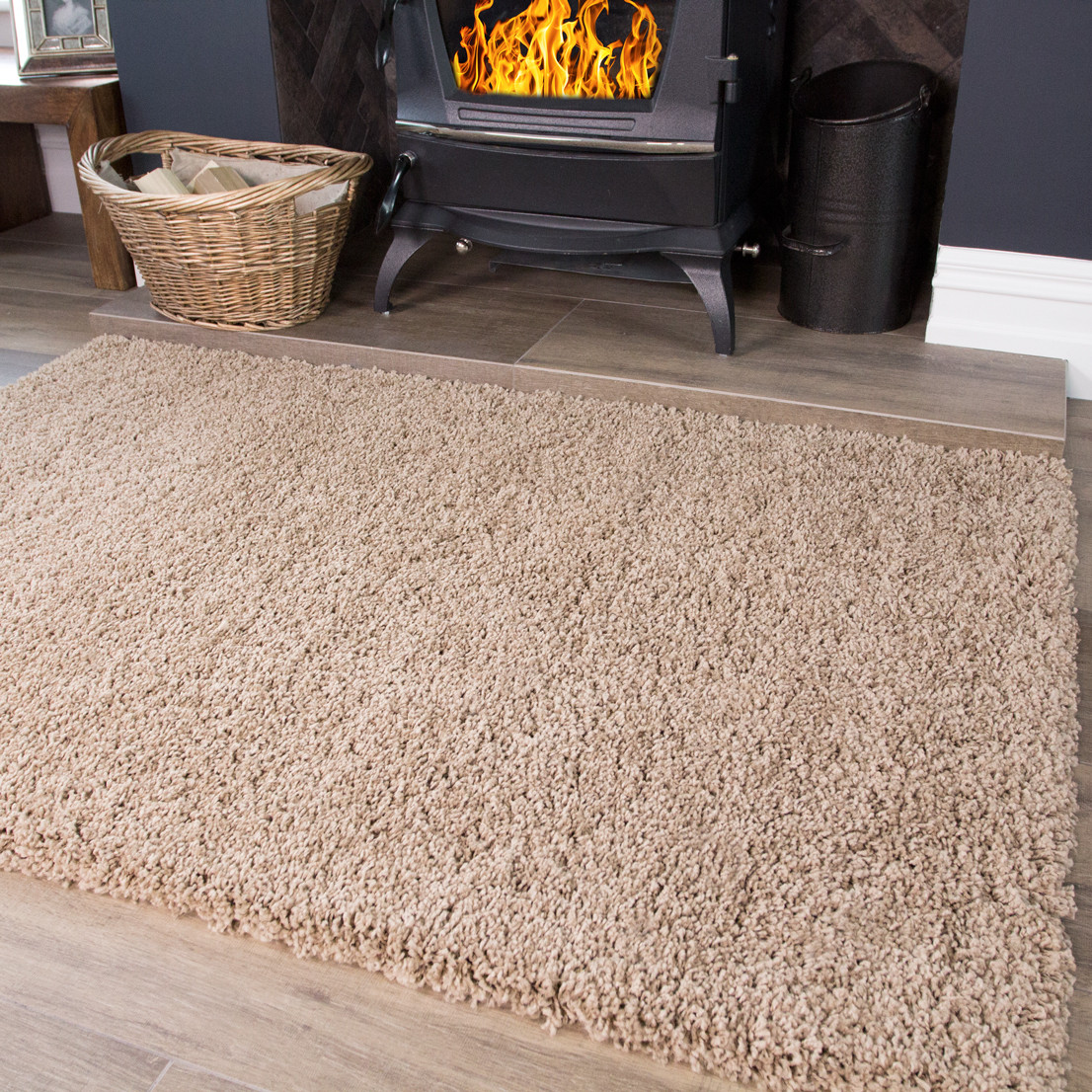 vancouver-oatmeal-donnas-2 Oatmeal Beige Non Shed Shaggy Rug