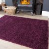 Plum Purple Shaggy Rug