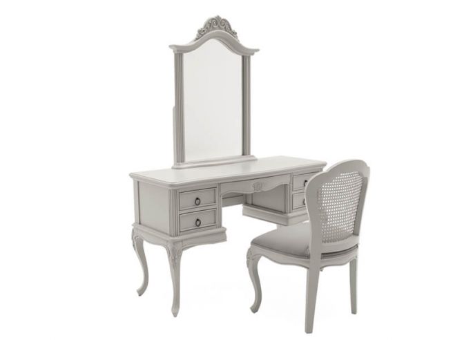 Camilla Dressing Table And Mirror, Vanity Table With Mirror Ireland