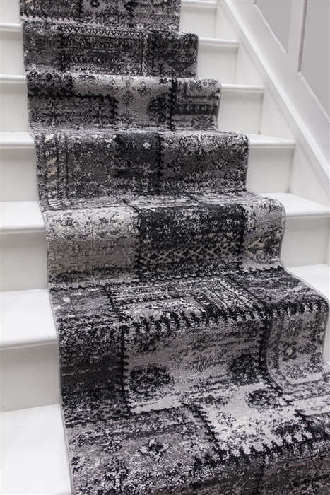 Antika Cut-to-Measure Hall : Stair Runner - Grey 3