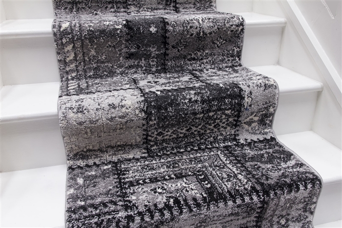 Antika Cut-to-Measure Hall : Stair Runner - Grey 5