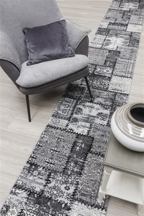 Antika Cut-to-Measure Hall : Stair Runner - Grey